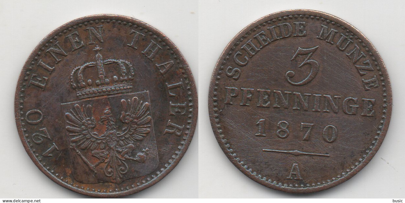 + ALLEMAGNE + 3 PFENNIG 1903 + - Groschen & Andere Kleinmünzen