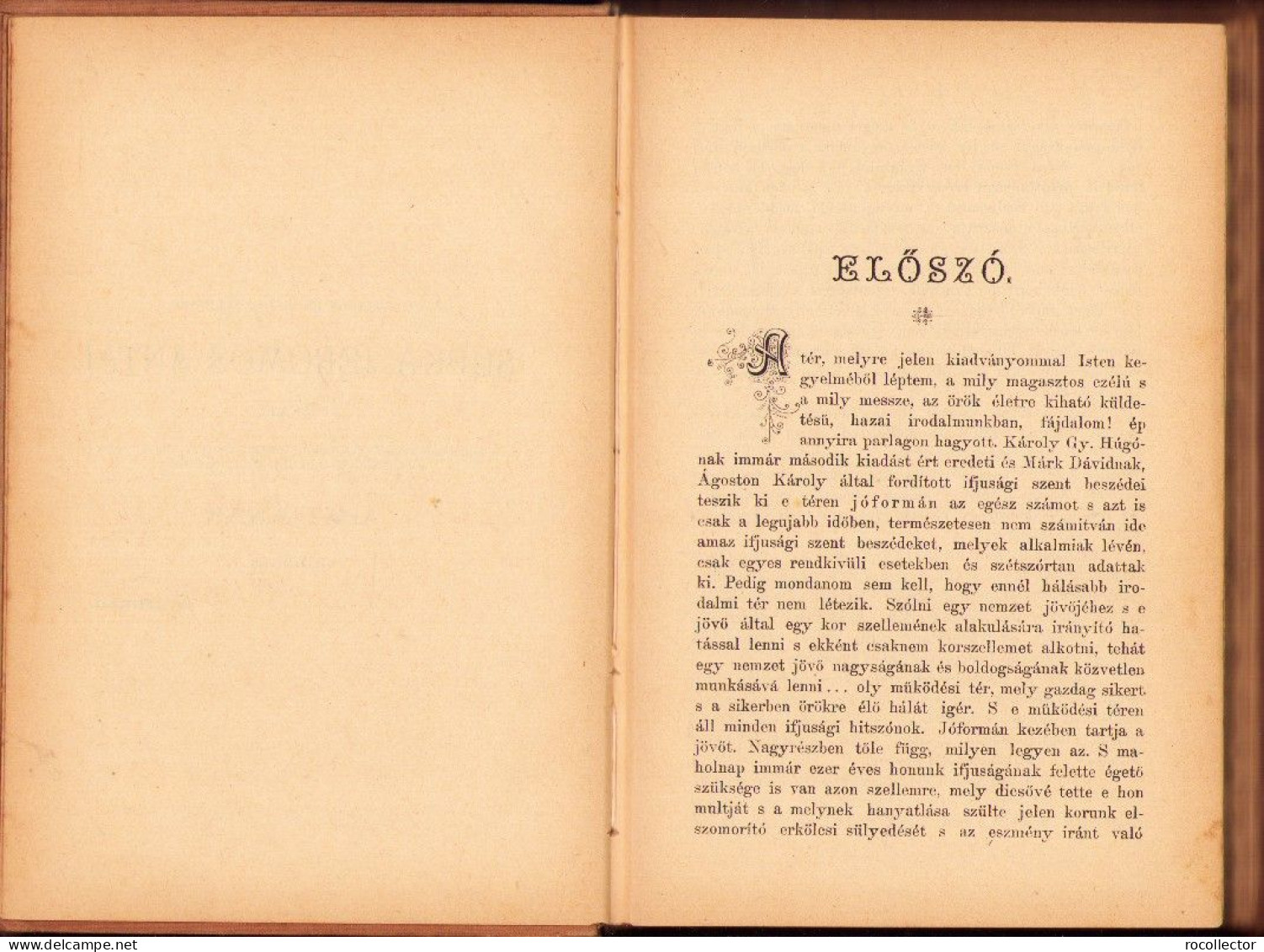 Szent Beszédek (Exhortatiók) A Tanév Minden Vasárnapjára Irta Kalocsay Gyula Alán 1889 C4033N - Alte Bücher