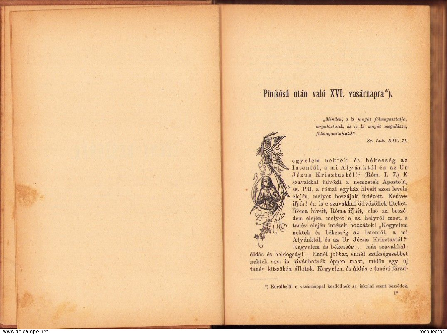 Szent Beszédek (Exhortatiók) A Tanév Minden Vasárnapjára Irta Kalocsay Gyula Alán 1889 C4033N - Libros Antiguos Y De Colección