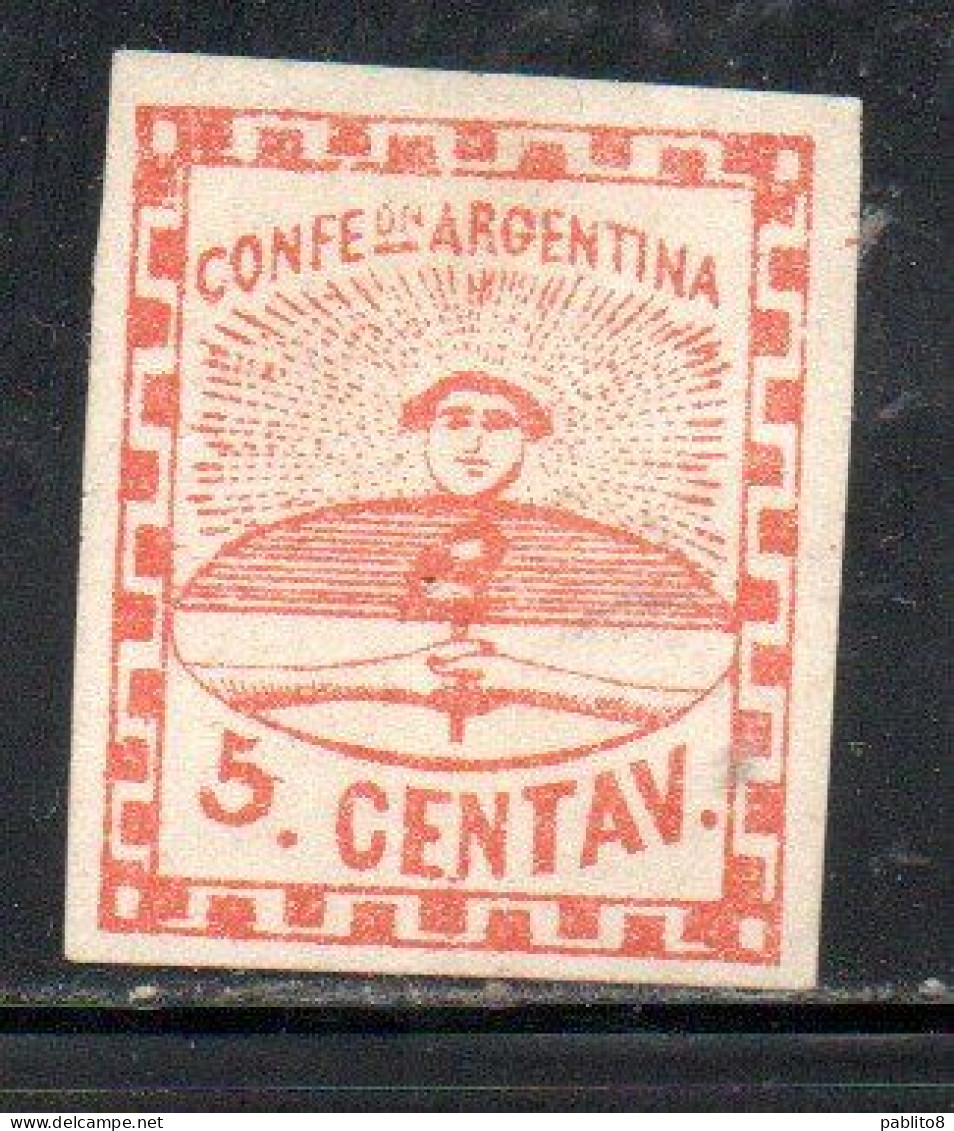 ARGENTINA 1858 CONFEDERATION CONFERACION 5c MH - Nuevos