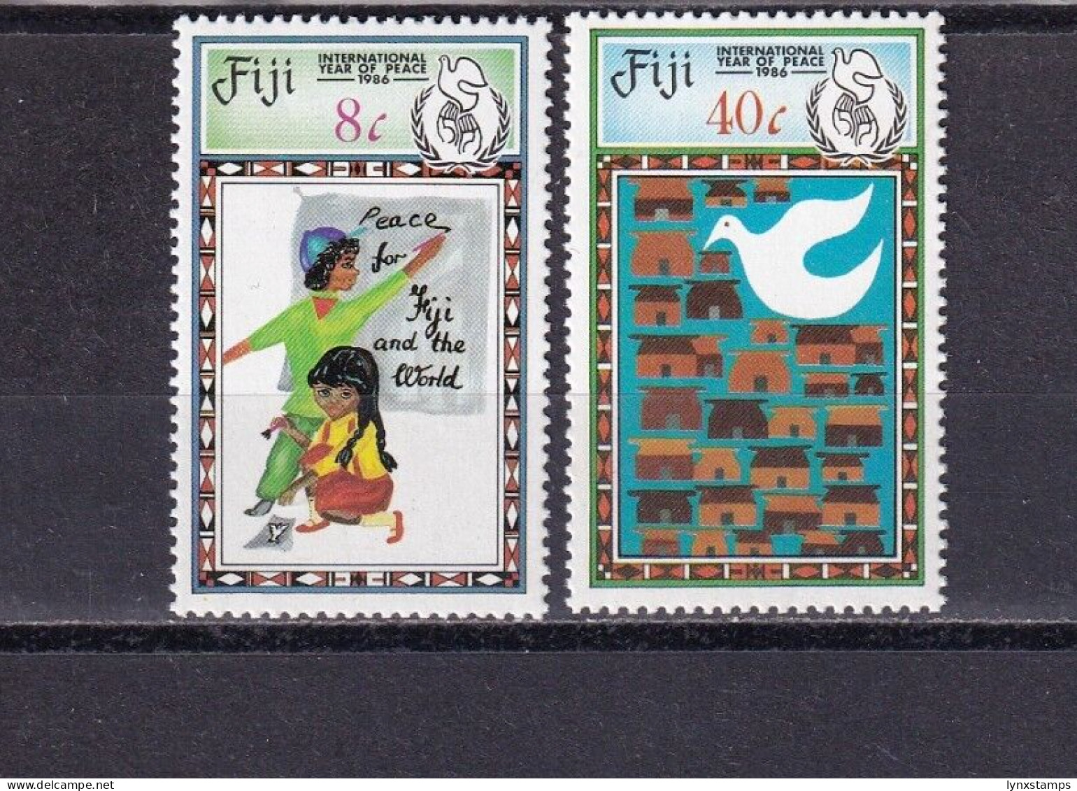 SA03 Fiji 1986 International Year Of Peace Mint Stamps - Fiji (1970-...)