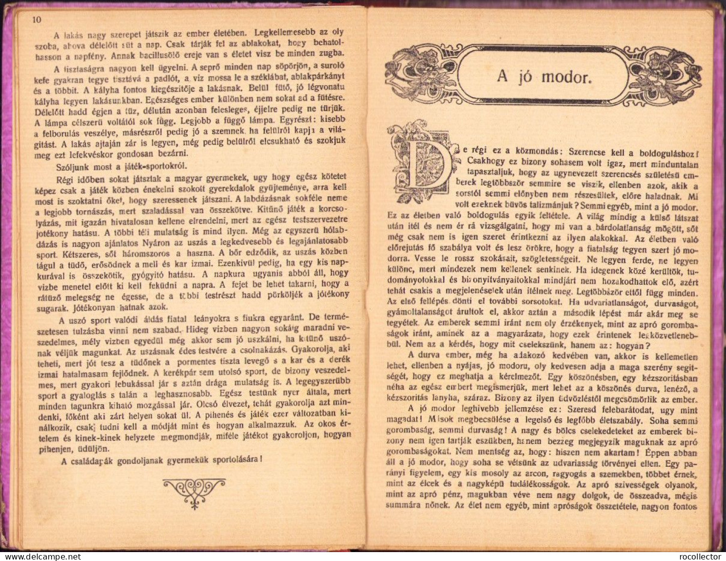 Az élet könyve az ifjúság és a nép számára – 40 éves jubileumi kiadás díszes dombornyomott kötésben 1912 Dolinay Gyula