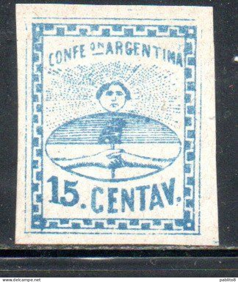 ARGENTINA 1860 CONFEDERATION CONFERACION 15c MH - Unused Stamps