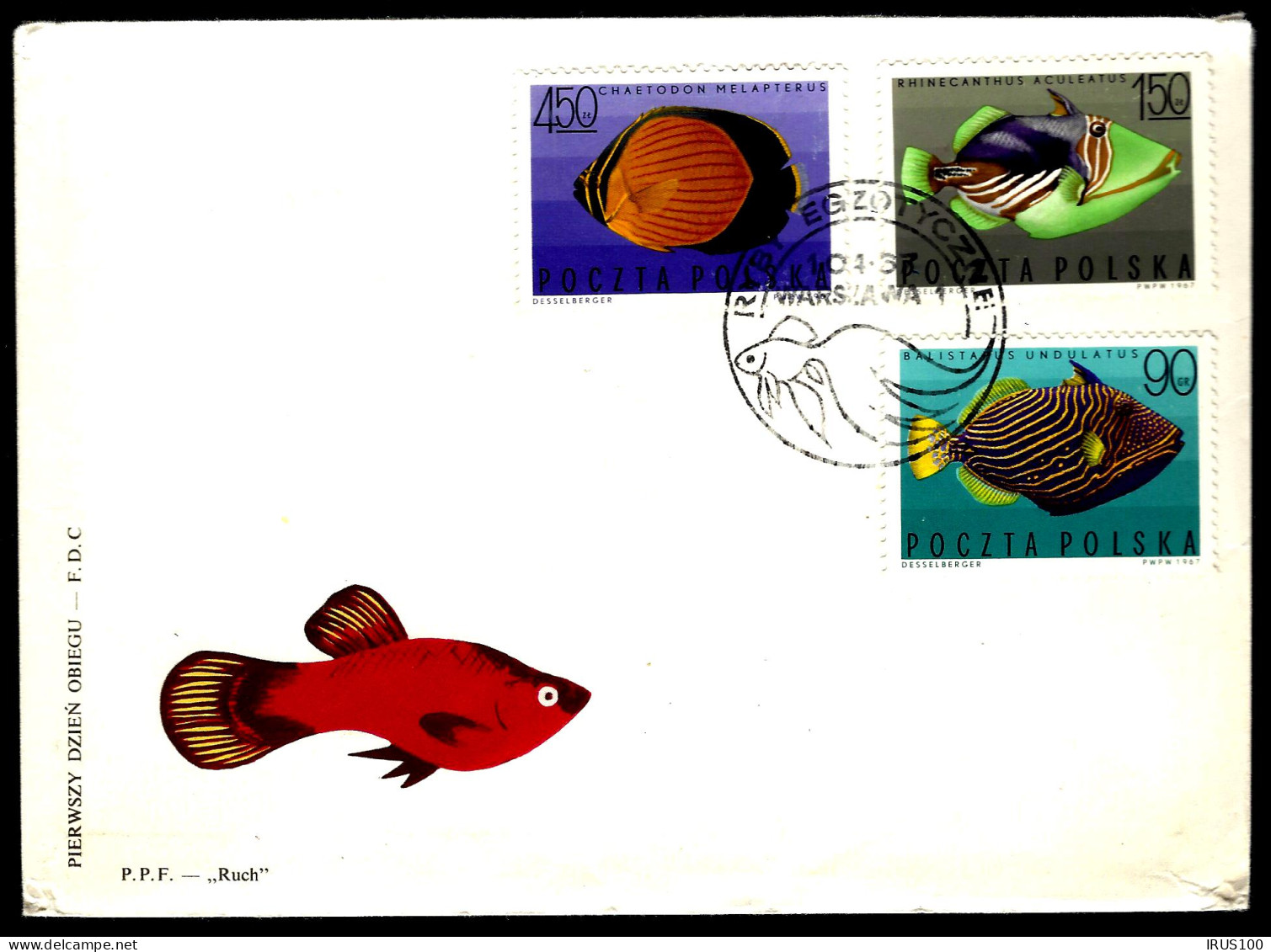 POISSONS DE MER DIVERS - 1967 - POLOGNE - Peces