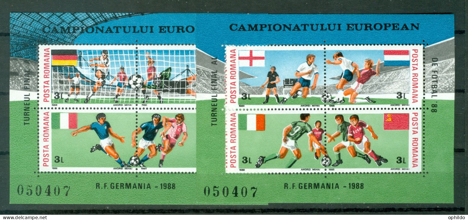 Roumanie Yvert BF 195/196 * * TB Sport Football - Blocchi & Foglietti