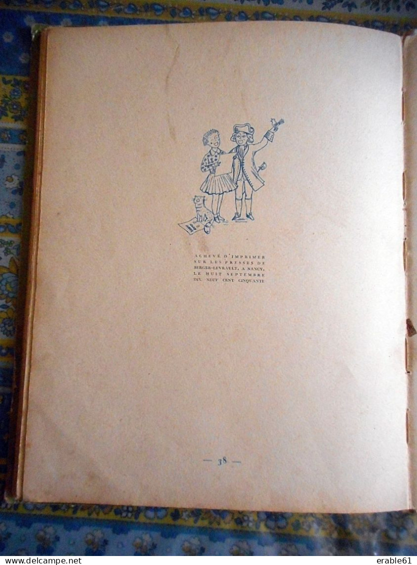 CHANSONS DE TOUJOURS ILLUSTRATIONS DE JEAN REPESSE BERGER LEVRAUT Daté 1950