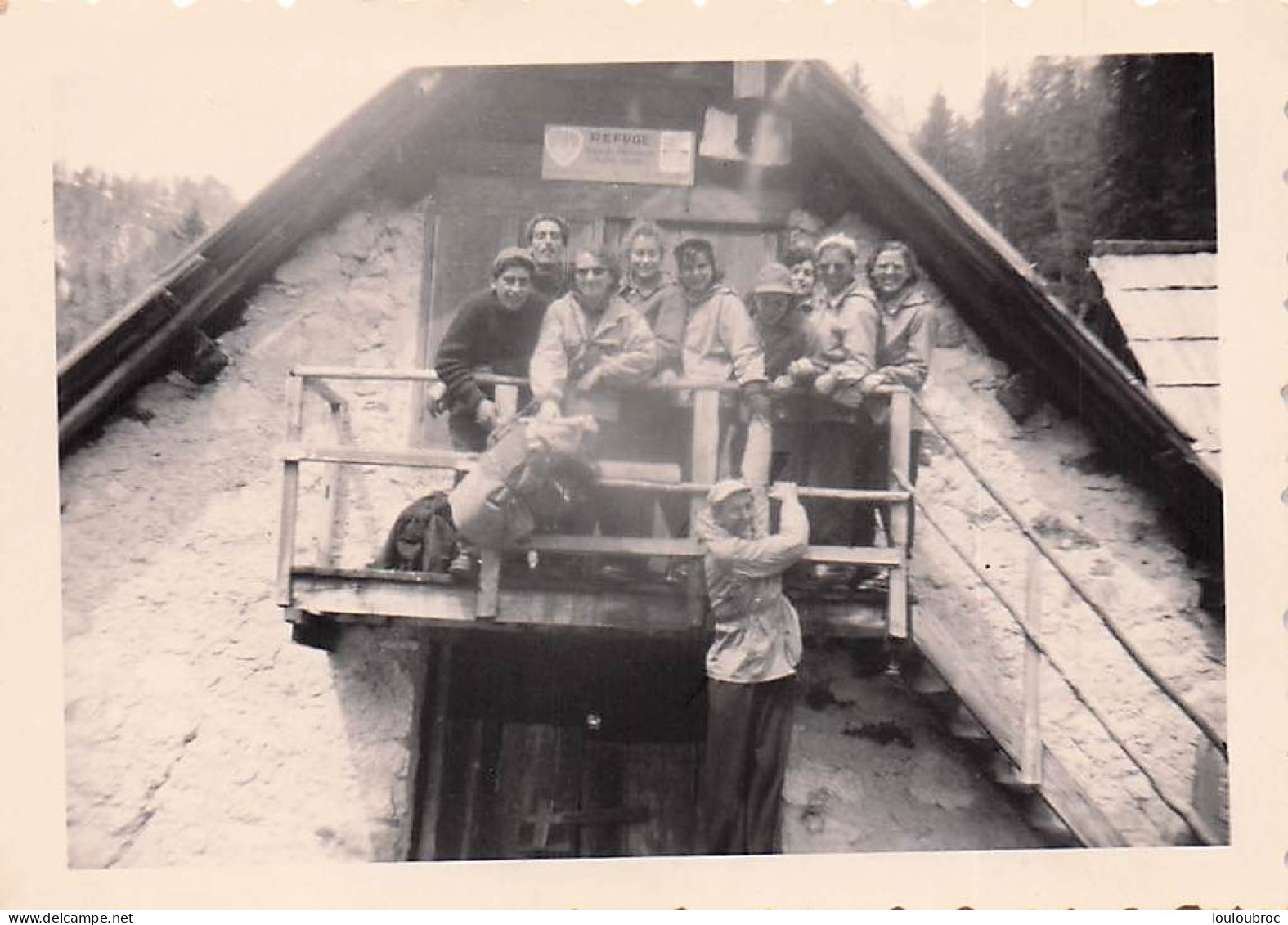 ALPES LE REFUGE DE BOREON ALPINISME  PHOTO ORIGINALE  9 X 6 CM R7 - Places