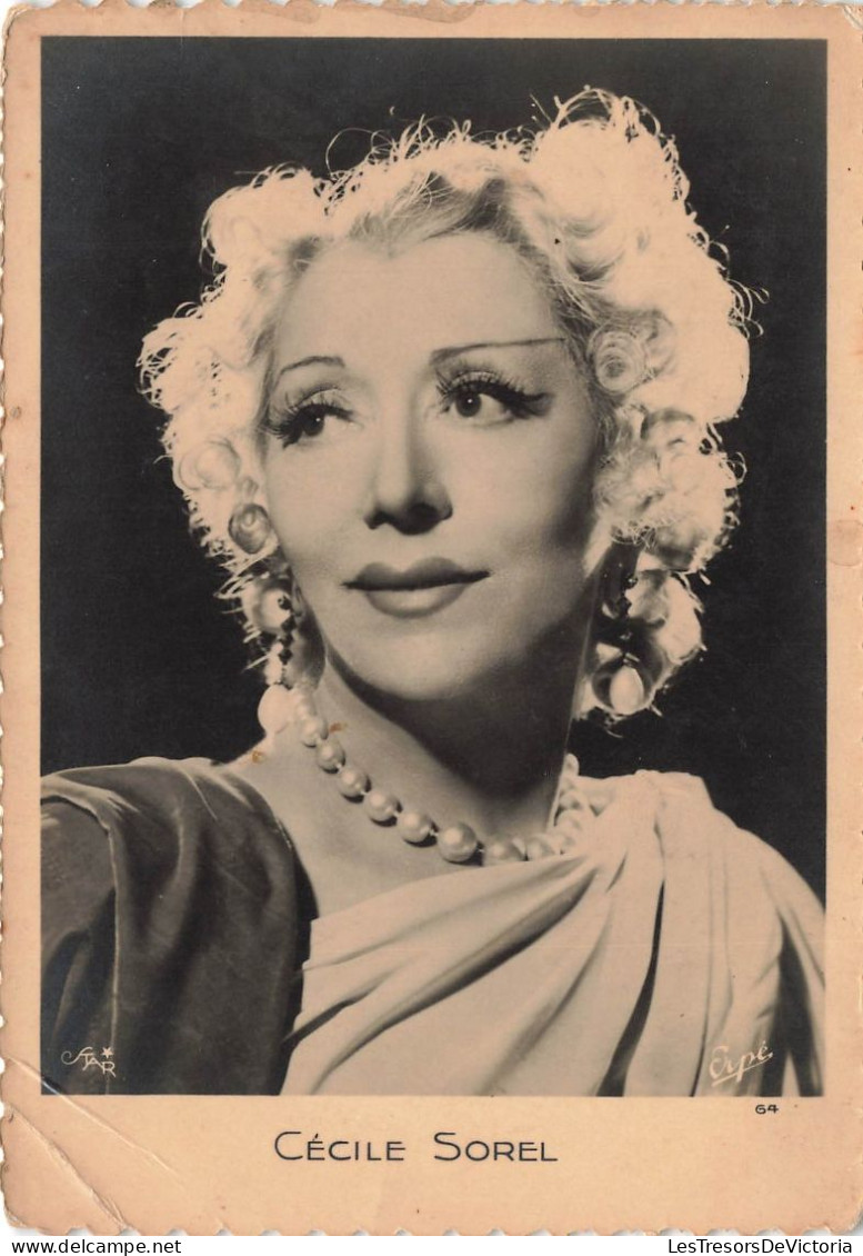 CELEBRITES - Cécile Sorel - Star - Erpé - Carte Postale Ancienne - Femmes Célèbres