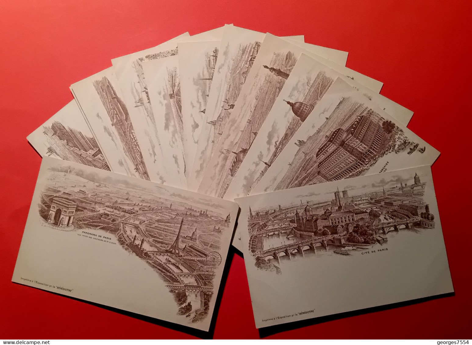 75 - Série De 12 Belles Cartes Vue De PARIS Avant 1900 - Au Dos La Publicité "LA BENEDICTINE De FECAMP " - Andere Monumenten, Gebouwen