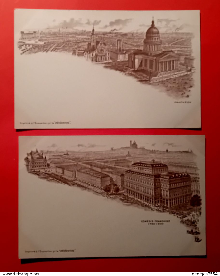 75 - Série De 12 Belles Cartes Vue De PARIS Avant 1900 - Au Dos La Publicité "LA BENEDICTINE De FECAMP " - Autres Monuments, édifices