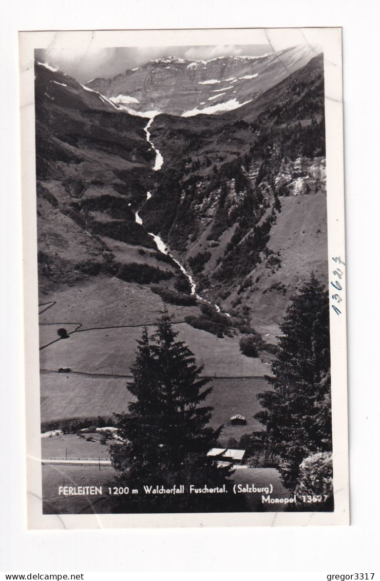 E6214) FERLEITEN - Walcherfall - Fuschertal - Salzburg - Alte FOTO AK - Sonstige & Ohne Zuordnung