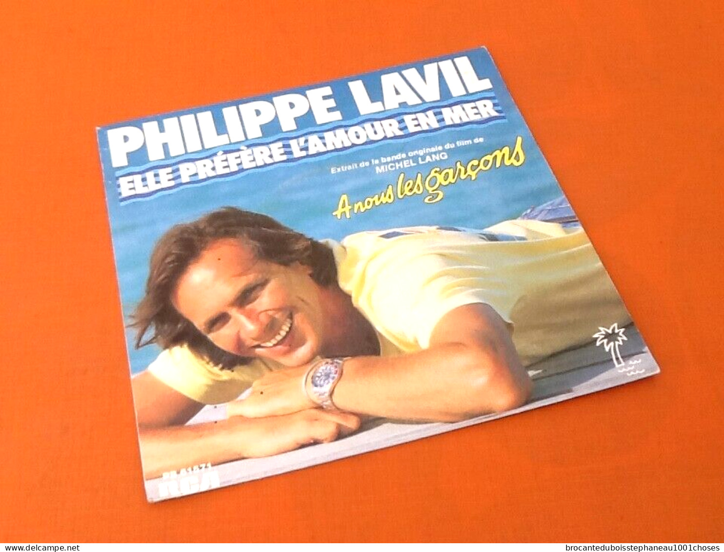 Vinyle 45 Tours   Philippe Lavil  Elle Préfère L' Amour En Mer (1985) - Altri - Francese