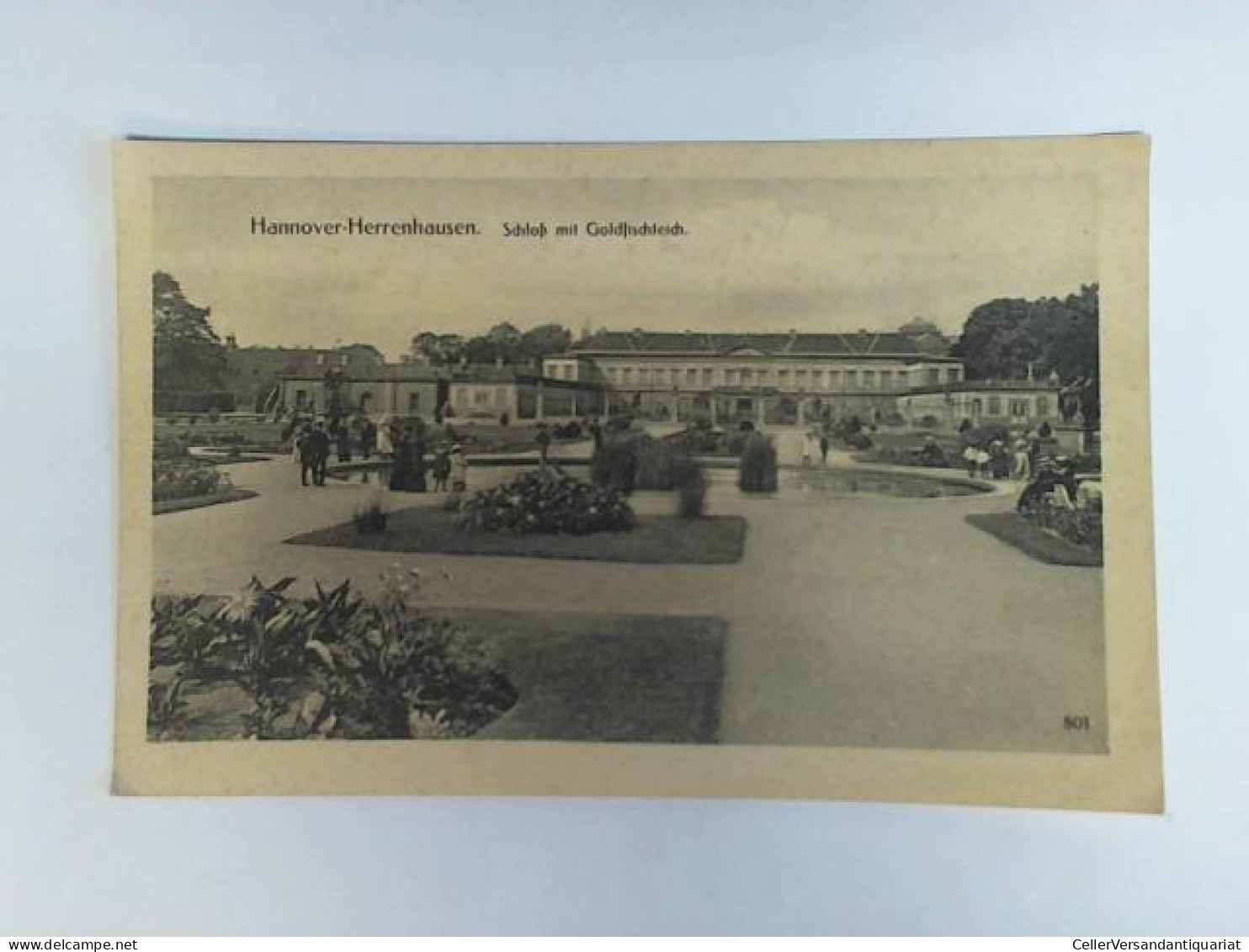 Ansichtskarte: Hannover-Herrenhausen. Schloß Mit Goldfischteich Von (Hannover-Herrenhausen) - Zonder Classificatie