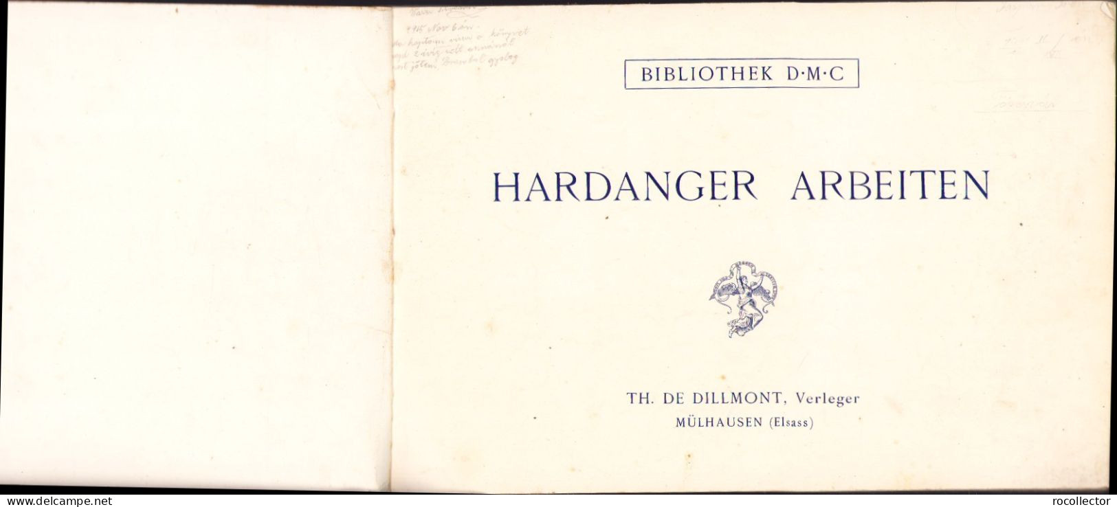 Hardanger Arbeiten Cca 1910 Bibliothek DMC 681SPN - Libros Antiguos Y De Colección