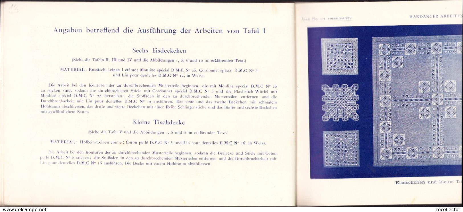 Hardanger Arbeiten cca 1910 Bibliothek DMC 681SPN