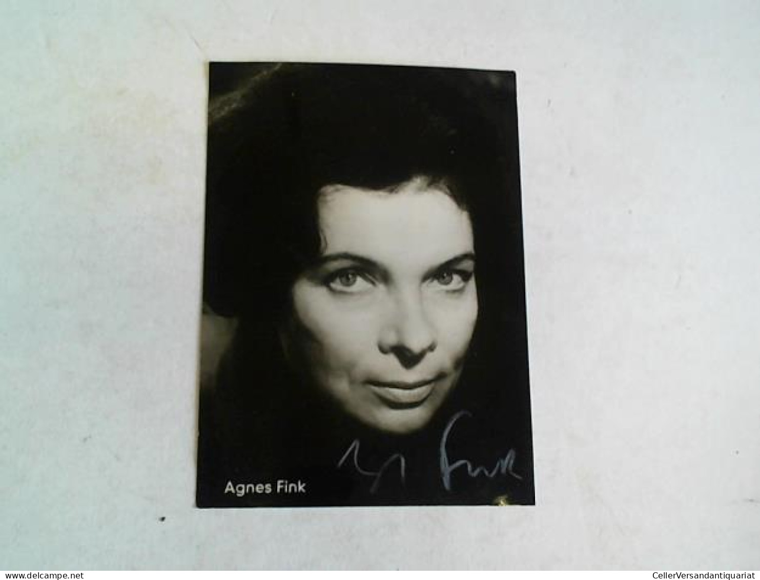 Autogrammkarte Mit Original Signatur Von Fink, Agnes - Unclassified