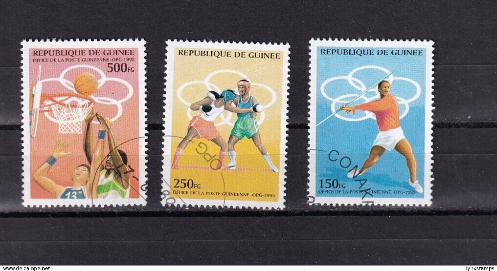 SA03 Guinea 1995 Olympic Games Atlanta 1996 USA Used Stamps - Verano 1996: Atlanta