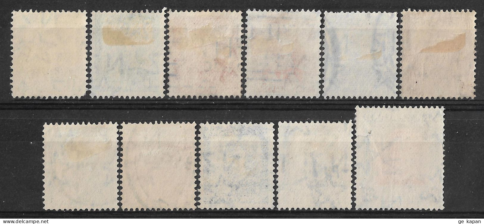 1938-1947 NEW ZEALAND Set Of 11 Used Stamps (Scott # 227A,228B,228C,258,260-264,268) CV $4.40 - Used Stamps