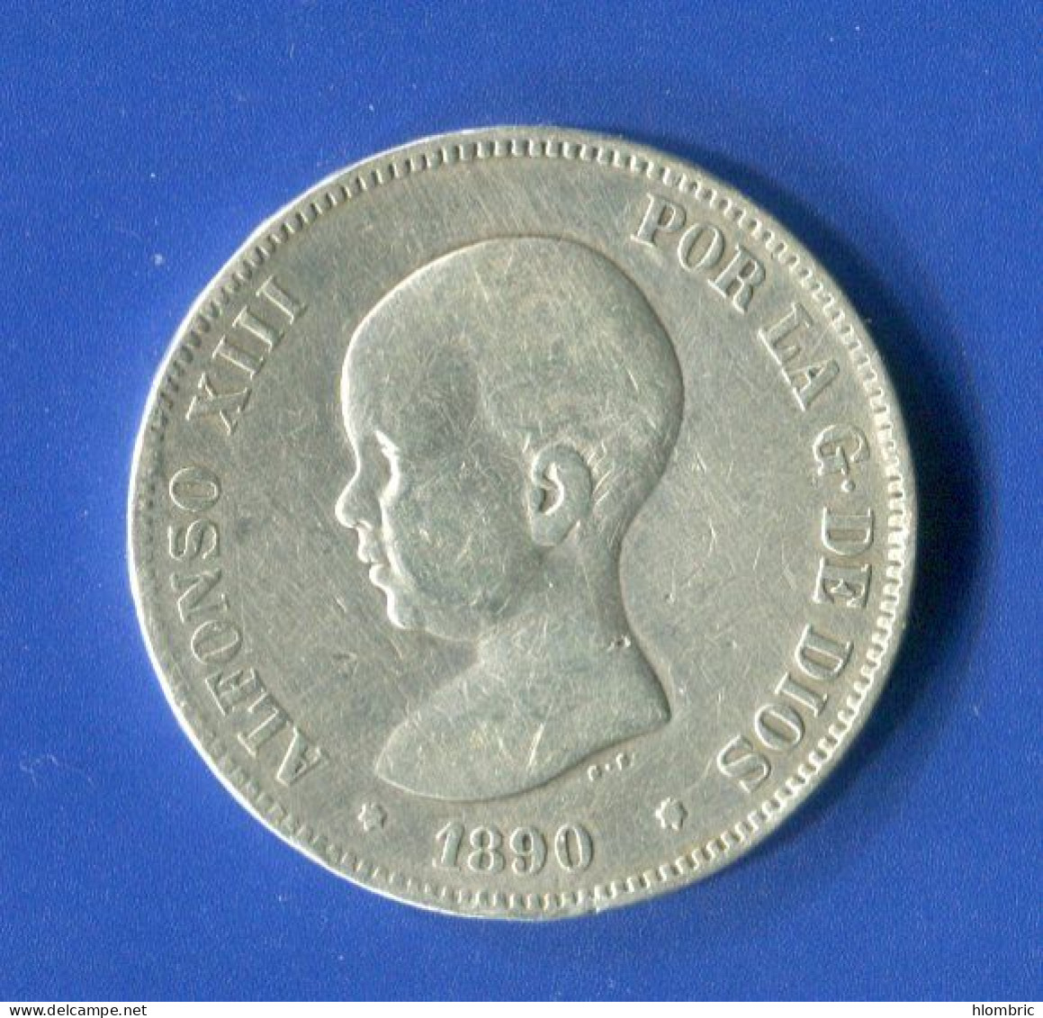 Espagne  5 Peset 1891 - First Minting