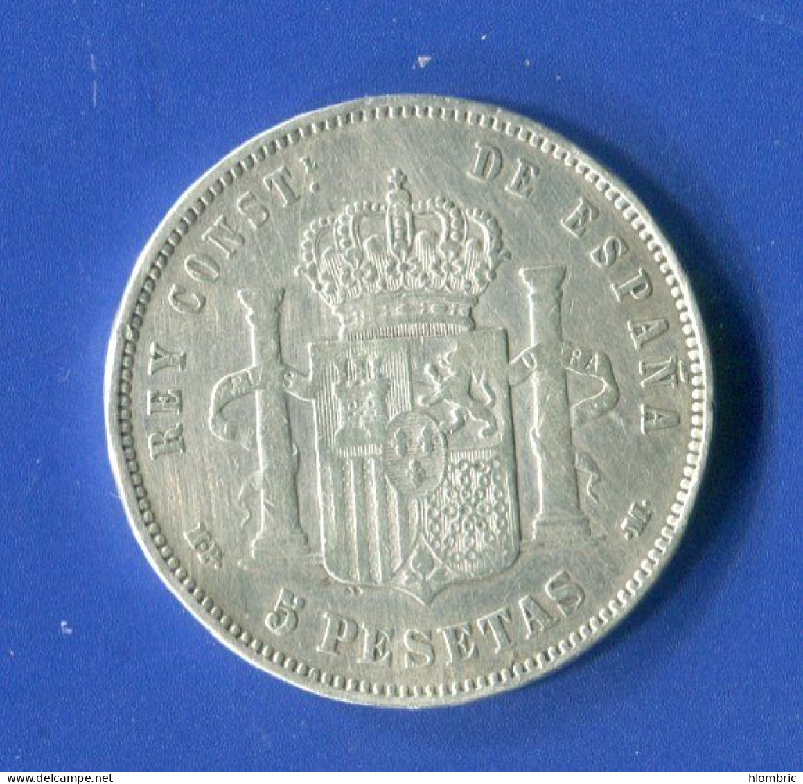 Espagne  5 Peset 1891 - First Minting
