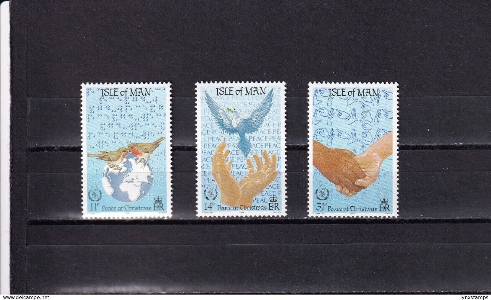 SA03 Isle Of Man Greait Britain 1986 Christmas Mint Stamps - Emissions Locales