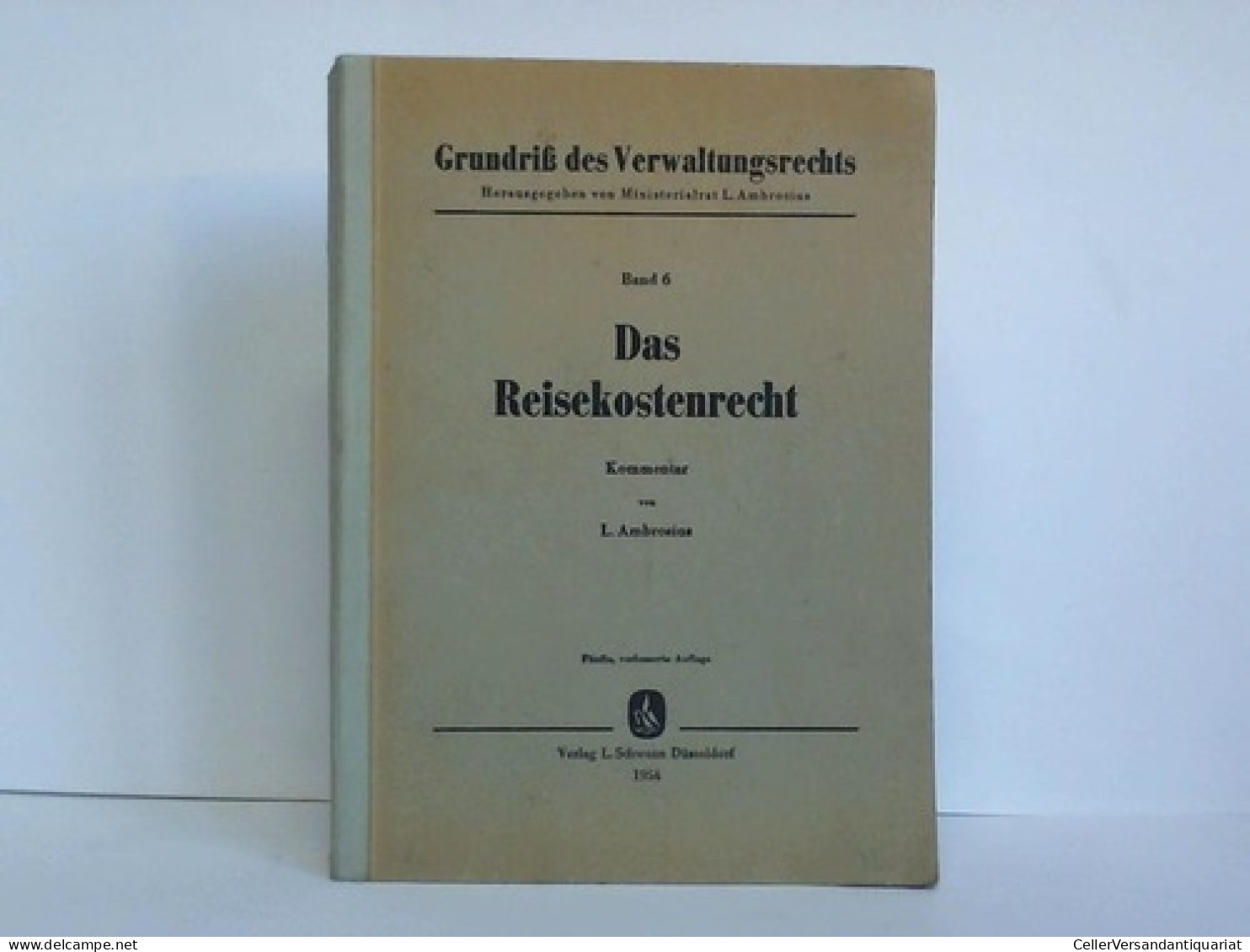 Das Reisekostenrecht. Kommentar Unter Berücksichtigung Der Vorschriften Des Reisekostengesetzes Vom 15. 12. 1933... - Non Classés