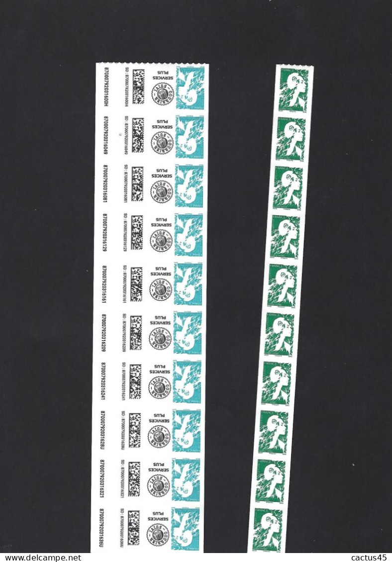 FR  Marianne L'avenir Roulette X 10   2 Valeurs - Unused Stamps