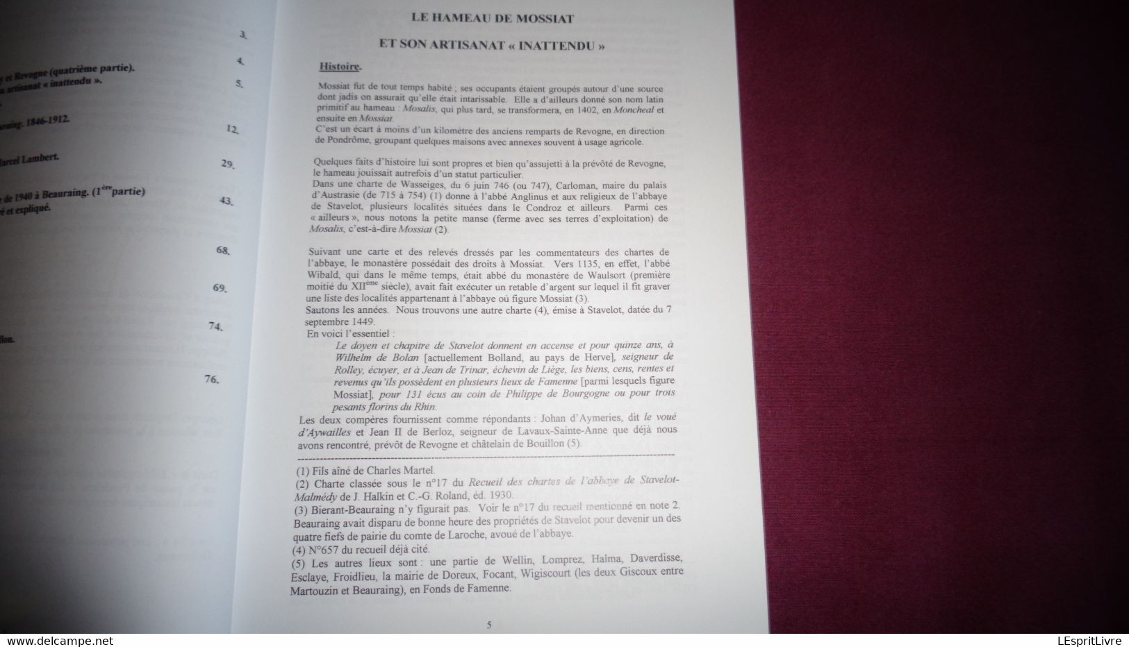 BEAURAING ET SA REGION N° 34 Régionalisme Revogne Honnay Hameau Mossiat Sobriquets Felenne Guerre 40 45 Mai 40 Sy - Belgique