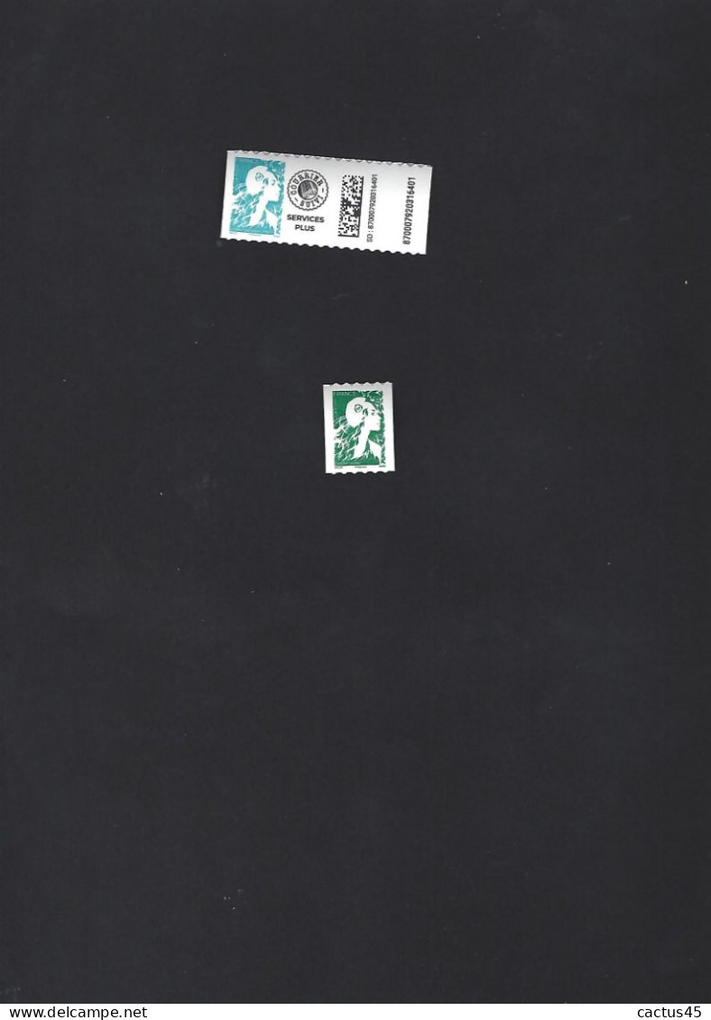 FR  Marianne L'avenir Roulette    2 Valeurs - Unused Stamps