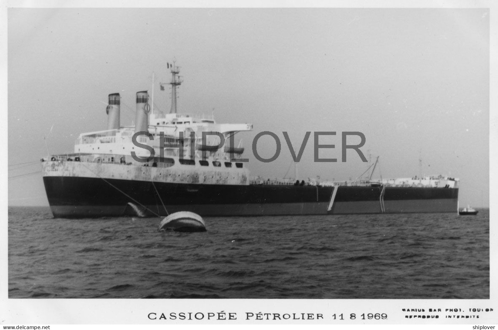Pétrolier Français CASSIOPEE - Carte Photo éditions Marius Bar - Bateau/ship/schiff - Tanker