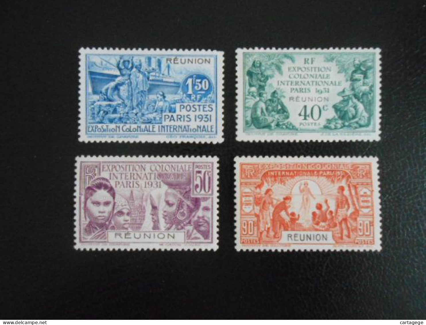 REUNION YT 119/122 EXPOSITION COLONIALE DE PARIS(*)/* - Unused Stamps