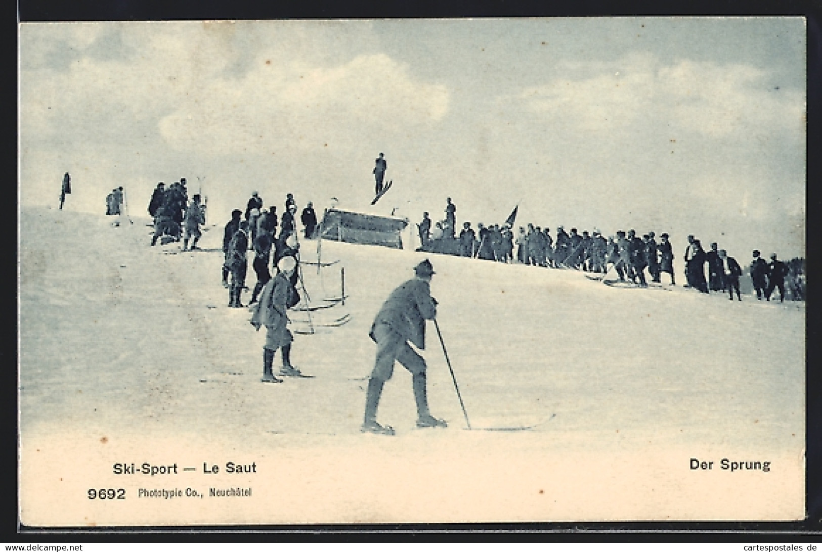 AK Skispringer Beim Sprung  - Wintersport