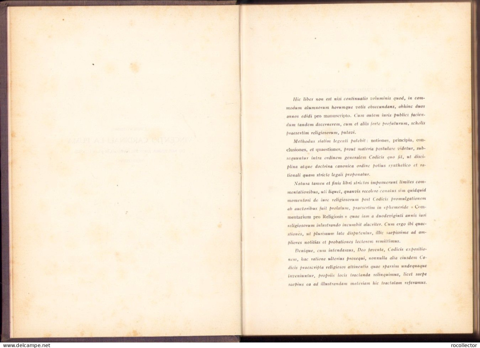 Iuris Canonici Summa Principia Seu Breves Codicis Iuris Canonici Commentarii Scholis Accomodati Libri II Pars II 1937 - Livres Anciens