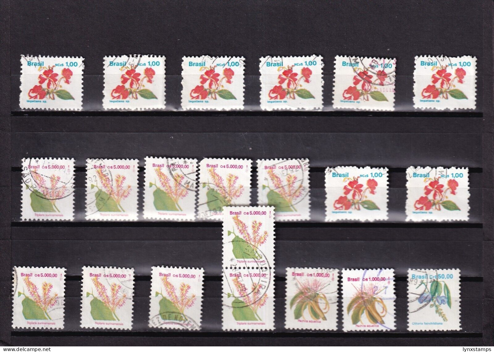 ER03 Brazil 1992 Flora Used Stamps - Used Stamps