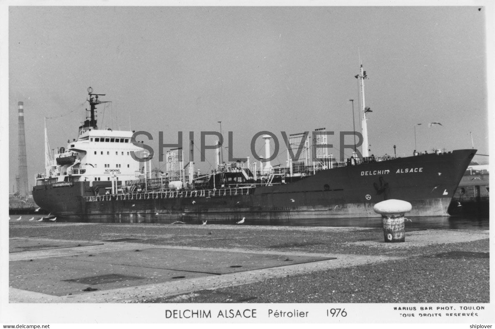 Pétrolier Français DELCHIM ALSACE - Carte Photo éditions Marius Bar - Bateau/ship/schiff - Petroliere