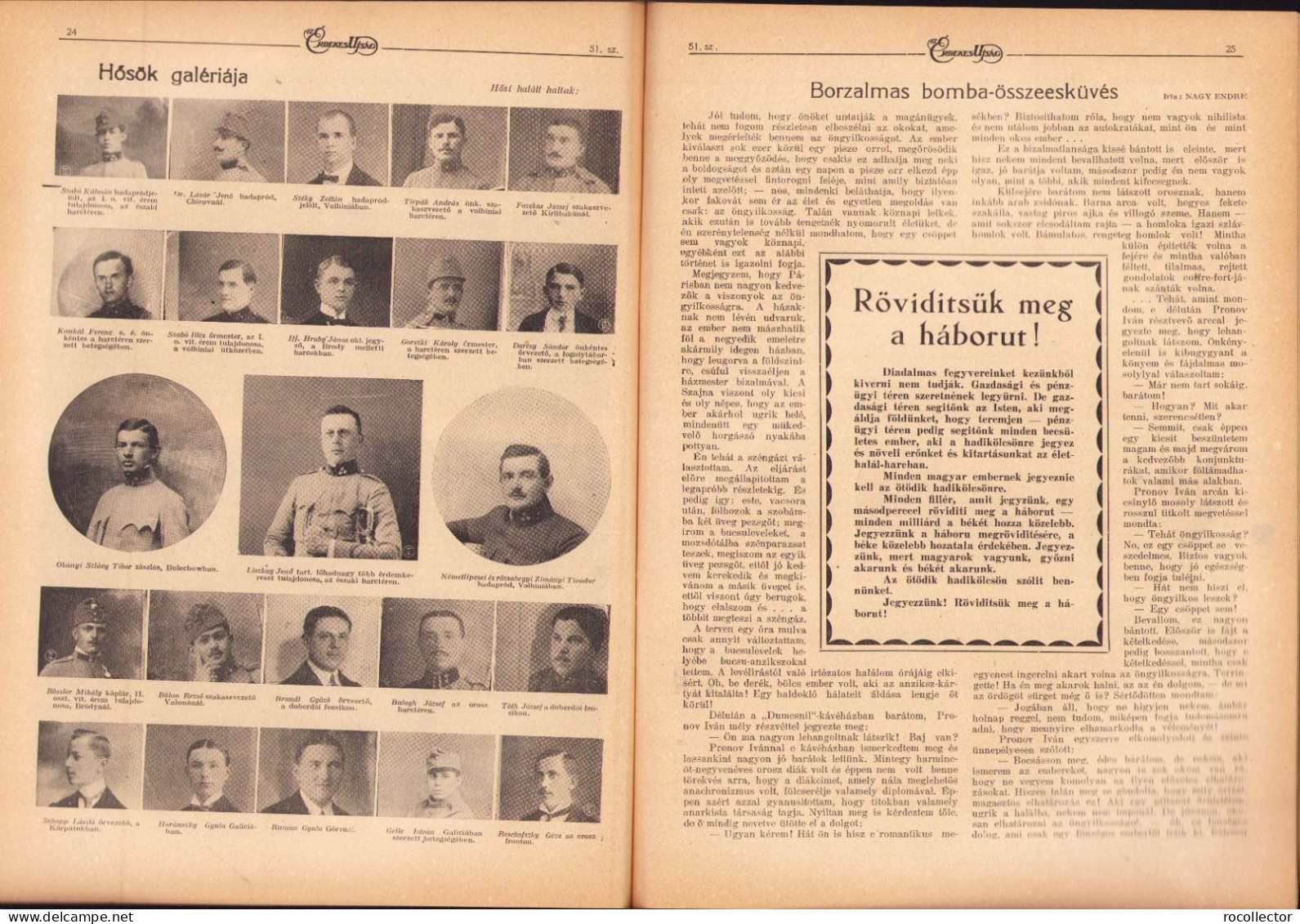 Az Érdekes Ujság 51/1916 Z491N - Géographie & Histoire