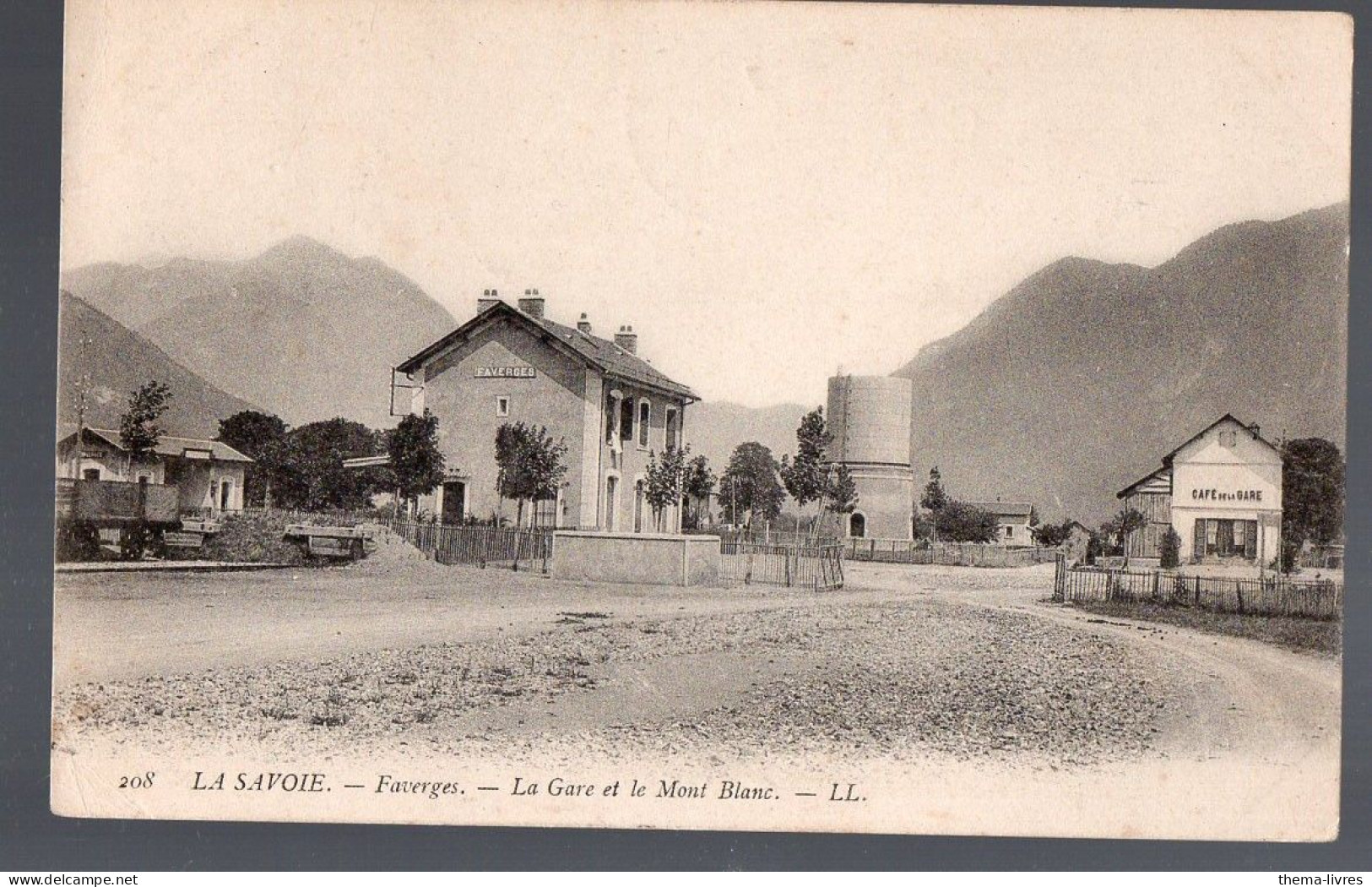 Faverges (74 Haute Savoie)  La Gare Et Le Mont Blanc   (PPP46869) - Faverges