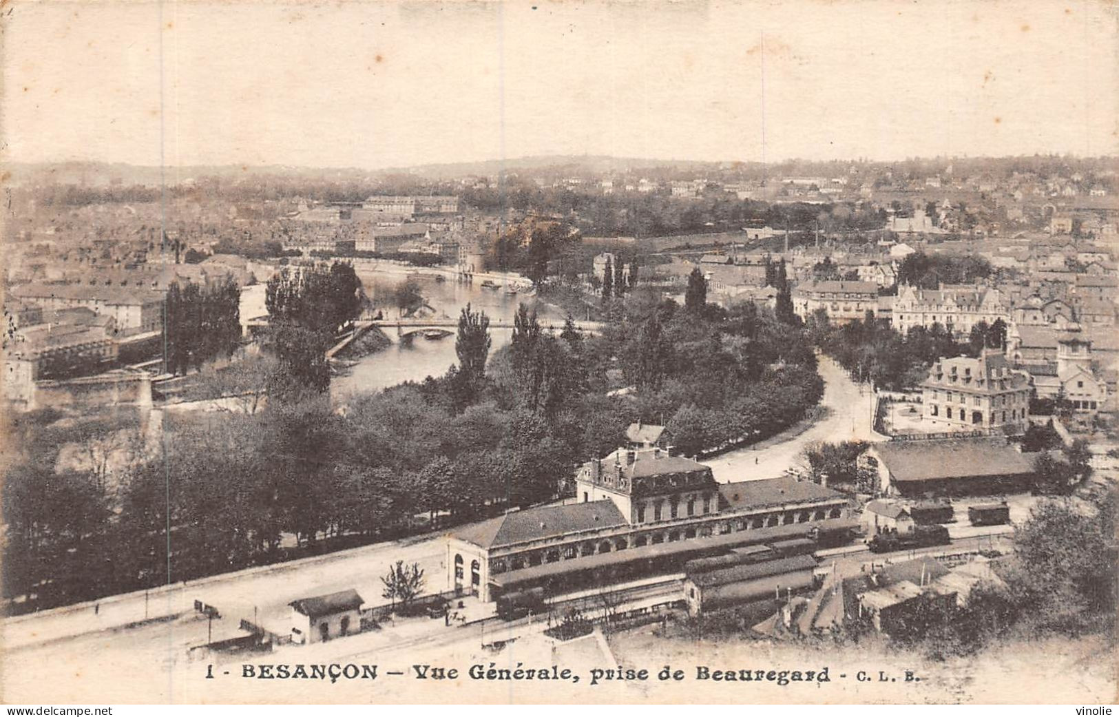 24-4005 : CACHET FRANCHISE. COMMISION DE GARE. STATION MAGASIN. BESANCON. DOUBS - Guerre De 1914-18