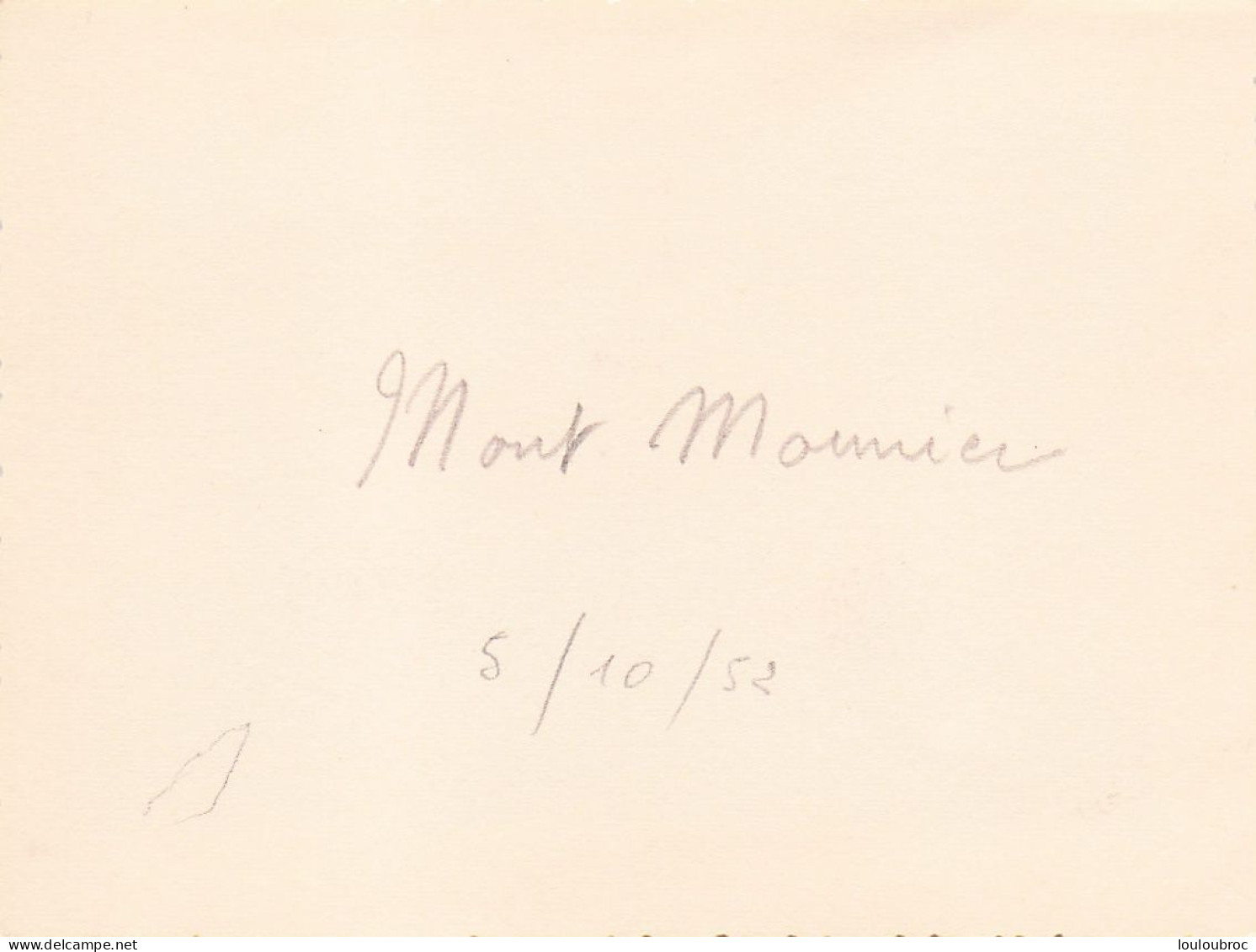 ALPES LE MONT MOUNIER 1952  ALPINISME  PHOTO ORIGINALE  10 X 7 CM R6 - Places
