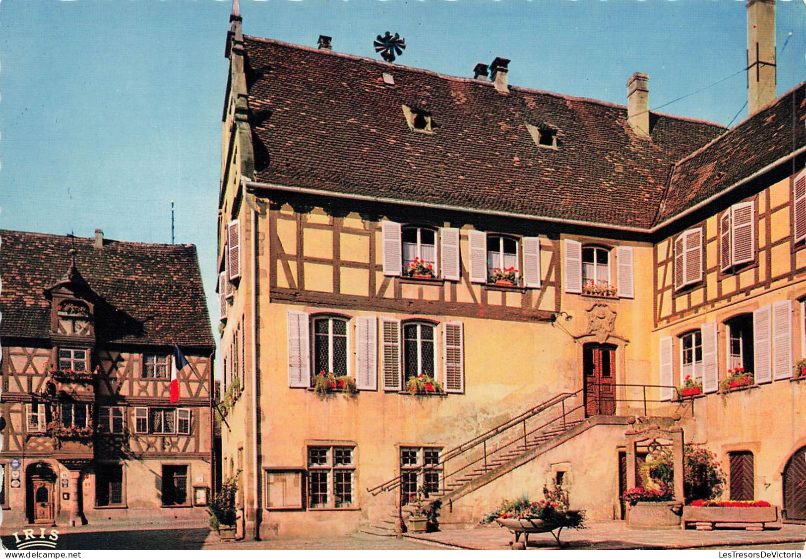 FRANCE - Turckheim (Haut Rhin) - Vue Sur La Mairie Et L'hôtel Des Deux Clefs - Vue D'ensemble - Carte Postale Ancienne - Turckheim