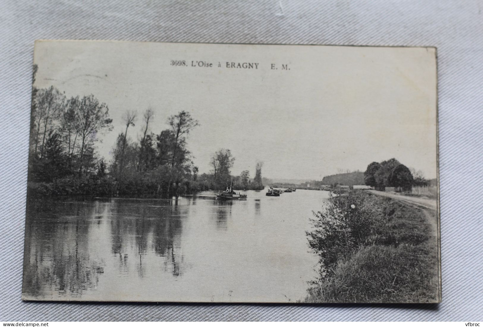 Cpa 1922, L'Oise à Eragny, Val D'Oise 95 - Eragny