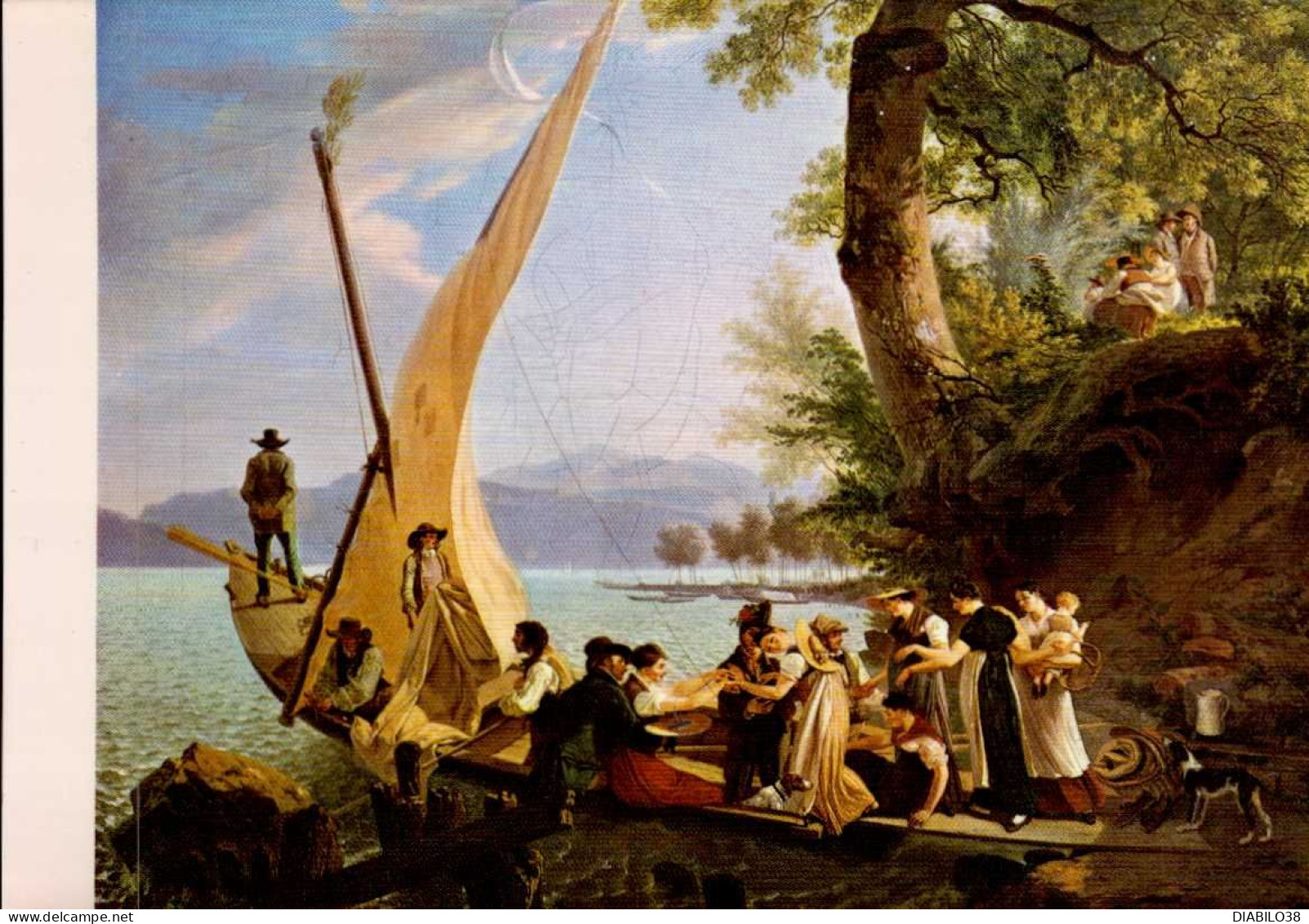 GENEVE      ( SUISSE )     MUSEE D ' ART ET D ' HISTOIRE  . L ' EMBARQUEMENT DE LA NOCE 1814.  ADAM-WOLFGANG TOEPFFER - Genève