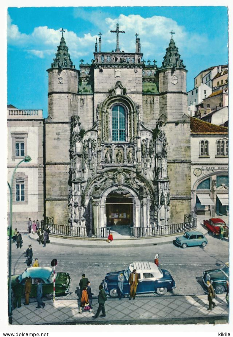 CPSM  Dentelée 10.5 X 15 Portugal (33) COIMBRA Igreja De Santa Cruz Eglise - Coimbra