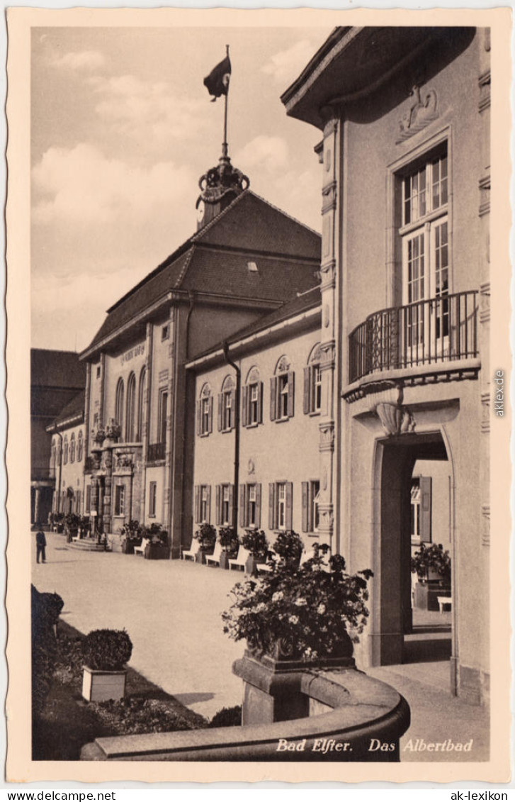 Foto Ansichtskarte Bad Elster Albertbad 1938 - Bad Elster