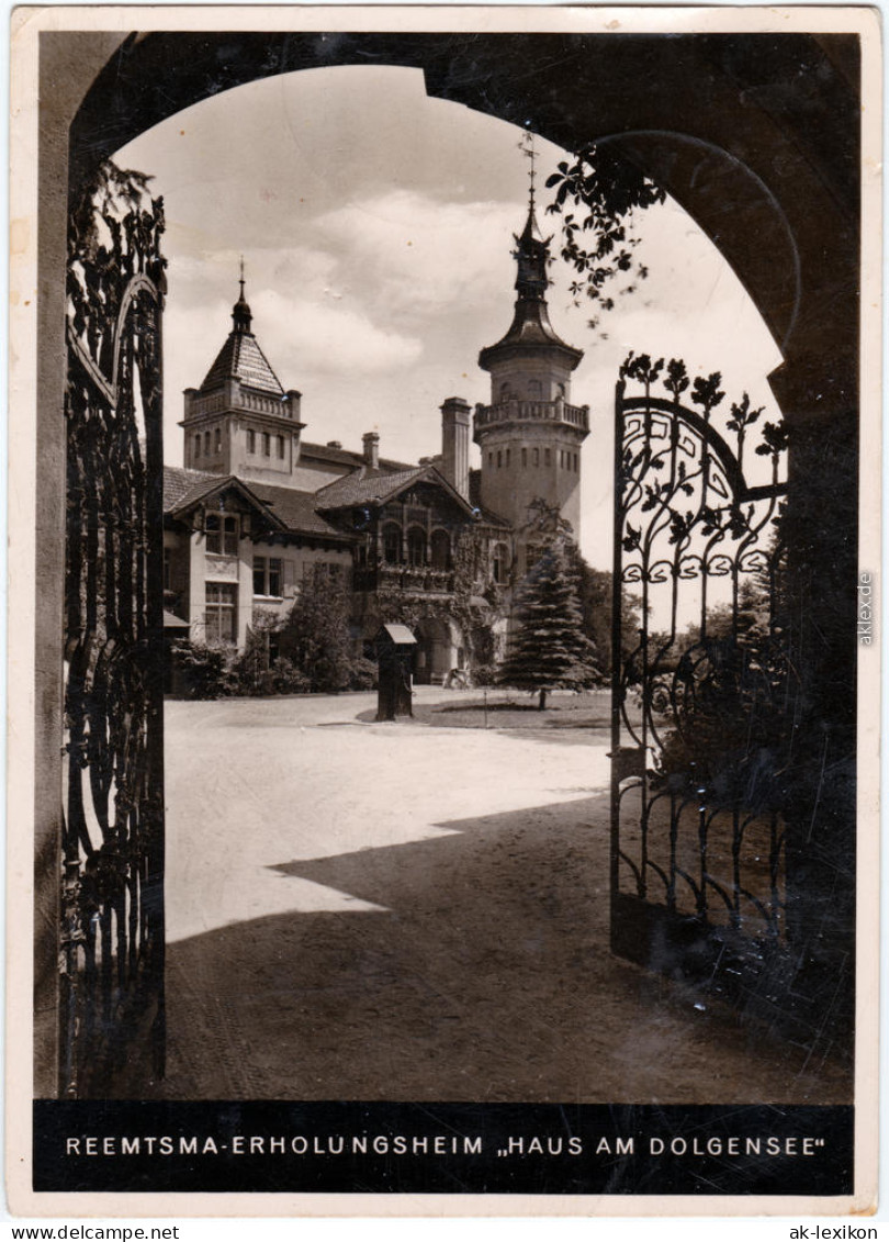 Storkow (Mark) Haus Am Dolgensee - Reemtsma Erholungsheim B Berlin Foto Ak  1939 - Storkow