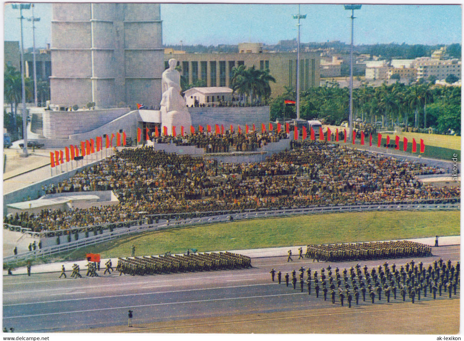 Havanna La Habana Platz Der Revolution. Militärparade 1980 - Cuba