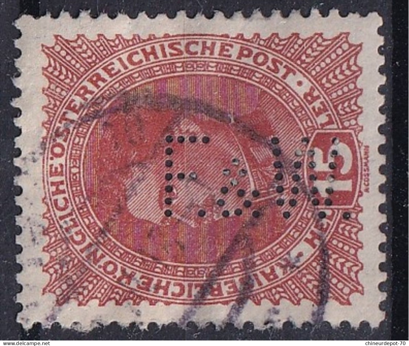 AUSTRIA  Karl I PERFORE PERFORATION F & W - Oblitérés