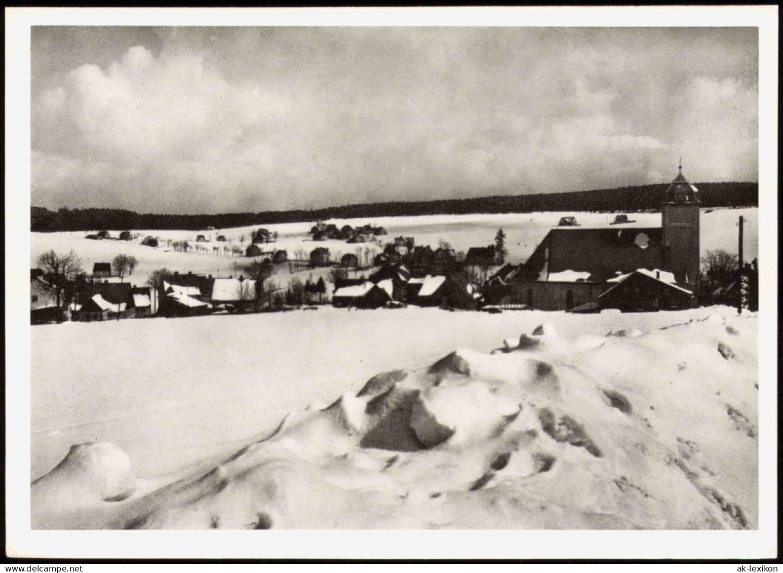 Schmiedeberg (Erzgebirge)-Dippoldiswalde   Winterliches   Erzgebirge 1960 - Schmiedeberg (Erzgeb.)