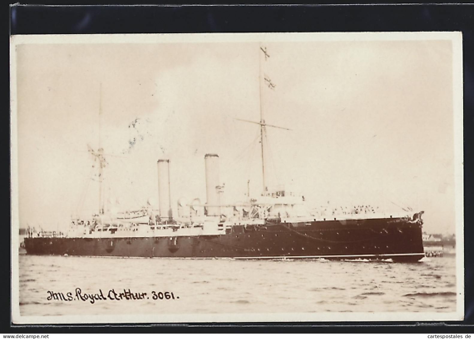 Pc Kriegsschiff H.M.S. Royal Arthur Auf Hoher See  - Guerre
