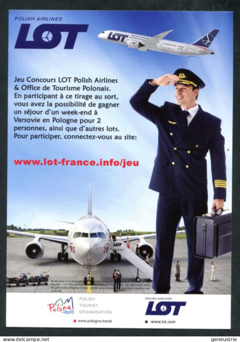 Belle Publicité - Compagnie Aérienne Polonaise "Polish Airlines LOT" Avion - Pologne - Werbung